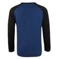 thumbnail image 4 of vdgthytj T-Shirts pour Hommes Tendance à Blocs de Couleur Col Rond Manches Longues Chandail T-Shirts Vintage Slim Basiques Raglan Tops, 4 of 5