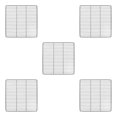 thumbnail image 2 of Transemion Portable Pet Playpen Panel Cage Fence Metal Guinea pig Wire dense black Grid 5Set, 2 of 6