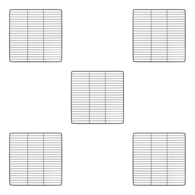 kurtrusly Portable Pet Playpen Panel Cage Fence Metal Wire Guinea pig dense black Grid 5Set