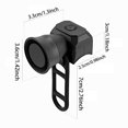thumbnail image 3 of Hearth & Gear Mini Klaxon de Vélo Électronique Rechargeable USB pour Vélo Accessoire de Conduite Lumières de Vélo Lumières pour Roues de Vélo compatible avec Motos pour Adultes Lumières de Roue de Vélo Rechargeables Cycle par Pas, 3 of 7