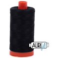thumbnail image 1 of Superpunch Aurifil Black Cotton Thread, 50wt, 1300 Meter Spool, 1 of 1