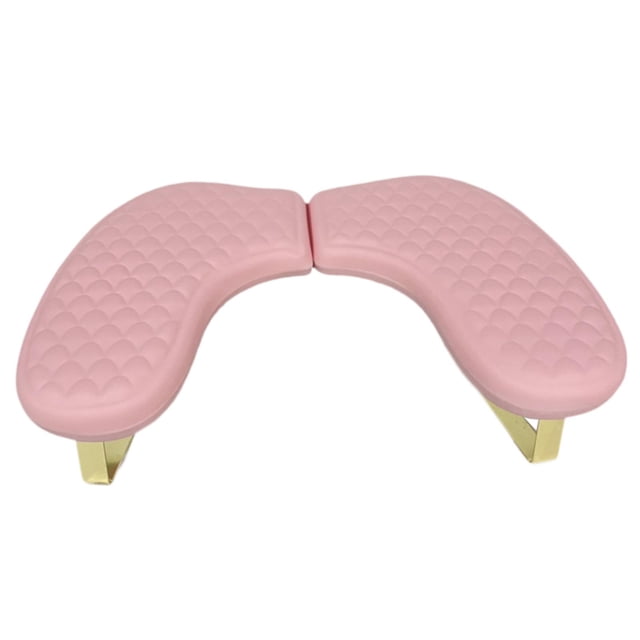 Xuanheng Appui-Bras en Forme de U pour Ongles, Coussin d'Accoudoir pour Ongles, pour la Maison, Bricolage, Ongles de Table, Tech, Rose