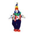 thumbnail image 1 of lionlar 8" Clown Character Doll Beautiful Costumes Porcelain Clown Model Display Can Sit Blue Pants, 1 of 9