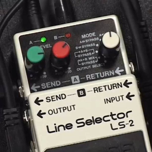 Boss LS 2 Line Selector Switch Battery Power Multi Effect Electric