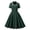 Green, variant on LOVZFMLL Ladies' Summer Casual Short Sleeved Lapel Button Solid Color Dress Light Blue S