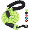 thumbnail image 1 of Laisse de Chien Solide Réfléchissante 1,5 M de Long avec Poignée Rembourrée Confortable Laisses de Corde en Nylon Durable de Formation Robuste, 1 of 8