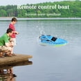 thumbnail image 4 of Remote Control High Speed Boat Electric Speedboat Toy for Water Race (Blue), 4 of 8