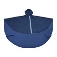 thumbnail image 3 of VONKY Poncho de Pluie Imperméable Inodore PVC pour les Utilisateurs de Fauteuil Roulant Mâchoire Élastique Poignée de Fauteuil Roulant Trou Imperméable Bleu 1Set, 3 of 6