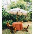 thumbnail image 2 of Vargottam Indoor/Outdoor Round Tablecloth 58 Inch Round Tablecloth with Umbrella , Waterproof Zippered Patio Table Cloths, Spring/Summer Table Covers for Circular Table/BBQs/Picnic-Coral Orange, 2 of 7