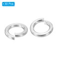 thumbnail image 3 of Unique Bargains Rondelle à Verrouillage Divisé M6, Lot de 30 Rondelles à Ressort en Acier Inoxydable 304 de 6 mm ID 9,5 mm OD, Ton Argent, 3 of 5