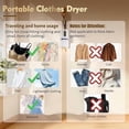 thumbnail image 3 of Dvkptbk Mini Portable Clothes Dryer Your Compact Anywhere Drying Solution, 3 of 8