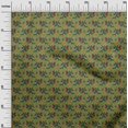 thumbnail image 2 of oneOone Cotton Poplin Fabric Leaves & Floral Block Decor Fabric Printed BTY 42 Inch Wide, 2 of 4
