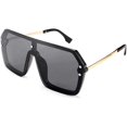 thumbnail image 1 of FEISEDY Classic Siamese One Piece Sunglasses Nice Rimless Stylish Retro Design for Women Men B2574, 1 of 6
