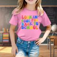 thumbnail image 2 of WEAIXIMIUNG T-Shirts de Sport pour Filles 10-12 Ans Rentrée Scolaire Imprimé Graphique Col Rond Manches Courtes T-Shirt Décontracté d'Été, 2 of 4