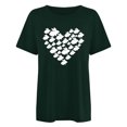 thumbnail image 4 of RKSTN Hauts pour Femmes 2024 Été Décontracté Ample Grande Taille Imprimé Graphique Lapin de Pâques Blouse Mode Col Rond Manches Courtes T-shirt, 4 of 4