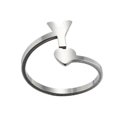 thumbnail image 2 of Fashion 26 English Letter Opening Rings Stainless Steel Girls Love Retro Jewelry, 2 of 9
