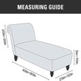 thumbnail image 2 of 2024 Velvet Armless Chaise Lounge Slipcover Stretch Sofa Slip Cover Furniture Protector, 2 of 8
