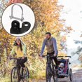 thumbnail image 4 of Universal Heavy-Duty Steel Bike Trailer Hitch Mount - 45-Degree Welded Arm, Rear Axle Nut Installation, Compatible with All Bikes & Trailers, Black, Includes Trailer Tractor & Buckle for Safe Kids, 4 of 5