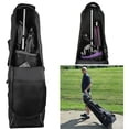 thumbnail image 2 of Canne de Support pour Sac de Voyage de Golf, Canne de Support Portable pour Club, Protection avec Bouclier, Alliage d'Aluminium, Hauteur Réglable, Accessoire de Bâton de Support, Noir, 2 of 8