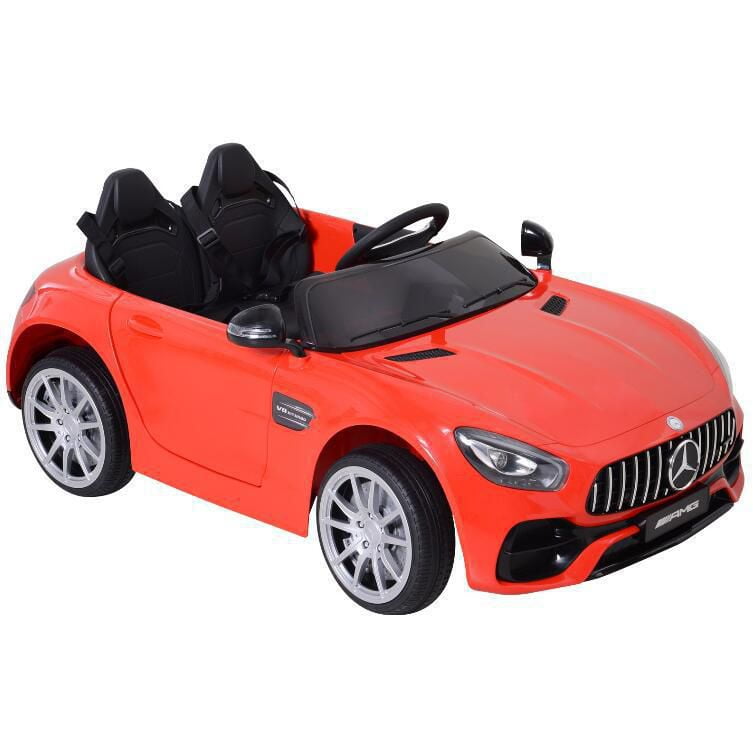 Voiture de tourisme pour enfants sous licence Aosom 12V avec télécommande, roue à suspension, vitesse réglable, rouge