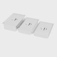 thumbnail image 1 of 6-Pack Full Size Stainless Steel Steam Table Pans with Lids – 6-Inch Deep, Commercial Grade, Anti-Jamming, Oven Safe, Perfect for Buffet, Catering, Restaurant Serving,size: 6p-0.5 with cover-811-6, 1 of 7