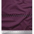 thumbnail image 1 of Soimoi Silk Fabric Herringbone Geometric Fabric Prints by Yard 42 Inch Wide, 1 of 1