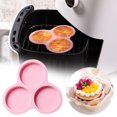 thumbnail image 1 of TIMIFIS Baking Mold DIY Baking Tool Circular 4 Inch Cake 3 Piece Cylindrical Hamburg Making Tool Kitchen Appliances, 1 of 8
