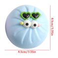 thumbnail image 2 of Bun Shaped Stress Relief Fidget Toy, Slow Rising TPR Squeeze Bun, Soft Decompression Therapy Toy for Kids Adults, 1 Pack, Blue, 2 of 6