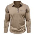 thumbnail image 3 of FAIWAD Men's Long Sleeve Shirts Casual Button Down Basic Golf Pullover Tops Lightweight Work Athletic T-Shirt, 3 of 6