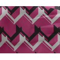 thumbnail image 4 of oneOone Georgette Viscose Fabric Chevron Geometric Print Fabric By Yard 42 Inch Wide, 4 of 4