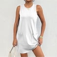 thumbnail image 4 of FAIWAD Robes d'Été pour Femmes 2024 Décontractées Sans Manches Robe Débardeur d'Été avec Poches Robe Mini Bohème de Plage, 4 of 7