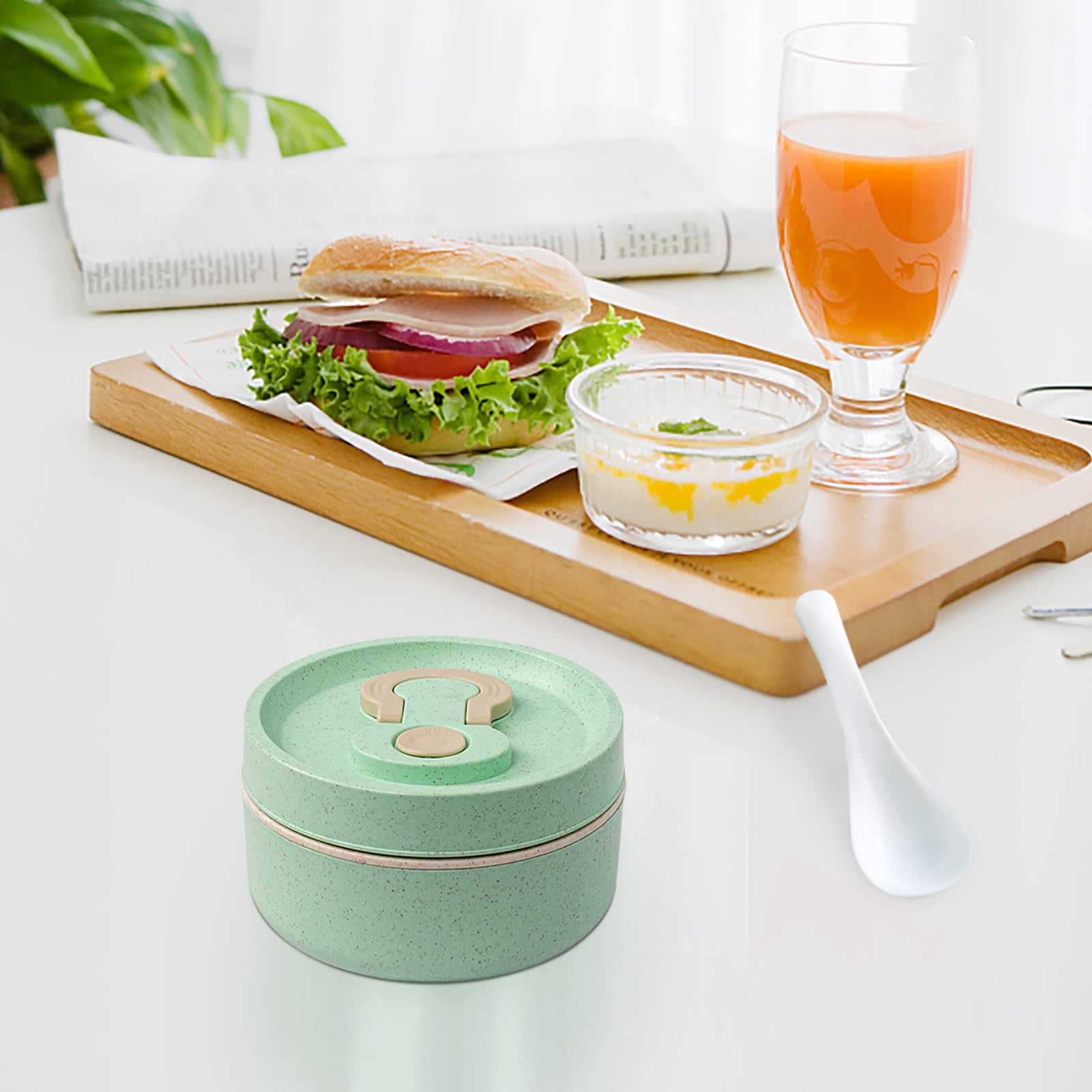 Yhmxh Lunch Box for Kids Kitchen Gadgets Bento Boxes For Adults - Bento Box For Kids - Leakproof Microwave Safe Bento Lunch Box Set With Cutlery Lunch Containers Bentgo Lunch Box
