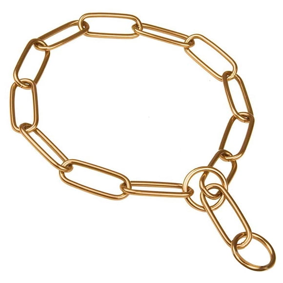 Herm Sprenger Curogan Long Link Fur Saver Chain Collar 22-23 Inch 3.0 mm