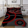 thumbnail image 1 of Erosebridal Chic Minimalism Coverlet Set King, Abstract Bedding Set, Circle Geometry Decor, 3 Pieces, 1 of 5