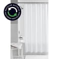 thumbnail image 1 of Mainstays Waffle-Weave Fabric Shower Curtain with Recycled Polyester, 72" x 72", White, 1 of 6