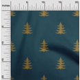 thumbnail image 1 of oneOone Georgette Viscose Fabric Christmas Tree Ikat Printed Fabric 1 Yard 42 Inch Wide, 1 of 3