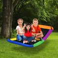 thumbnail image 3 of Gymax Balançoire d'Arbre Géante de 700 Lb avec Plateforme de 60 Po pour Enfants et Adultes, Multicolore, 3 of 10