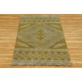 thumbnail image 2 of Casavani Cotton Handblock Printed Green Rug Square Area Rug for Entryway Kitchen Bathroom 5x5 feet, 2 of 5