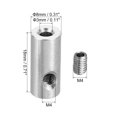 thumbnail image 2 of Unique Bargains 3mm Hole Wire Rope Clips Set, 2 Pcs Brass Double Holes Cable Clamps with M4 Hexagon Screw Spanner, Silver, 2 of 7