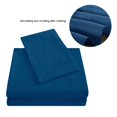 thumbnail image 4 of Ensemble de Draps Doux Couvre-Lit Poche Profonde Literie de Haute Qualité Bleu Format Grand 4 Pcs, 4 of 8