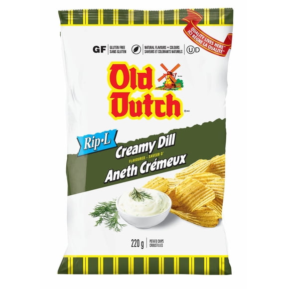 Old Dutch Ripple Creamy Dill Potato Chips