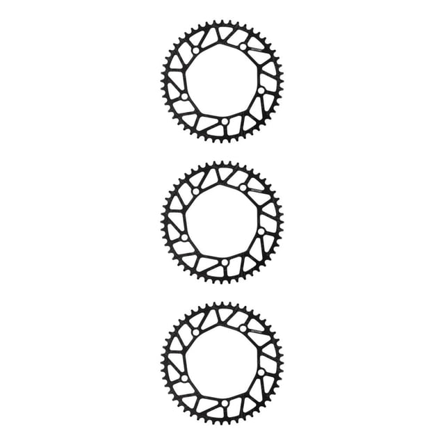 Redempat Chain Ring - Easy To Install Durable Wide Compatibility - Bike Crank Precise Fit Bicycles Crank 48T black 3Set