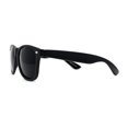 thumbnail image 4 of Classic Iconic Hipster Horn Rim Sunglasses Matte Black Shiny Arm, 4 of 4