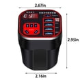 thumbnail image 3 of Chmadoxn Intelligent Digital Display Car Mounted Cup Type Inverter Converter 12v24v Power Supply To Power Car 220v Multifunctional Socket Car Inverter Smart socket, 3 of 8