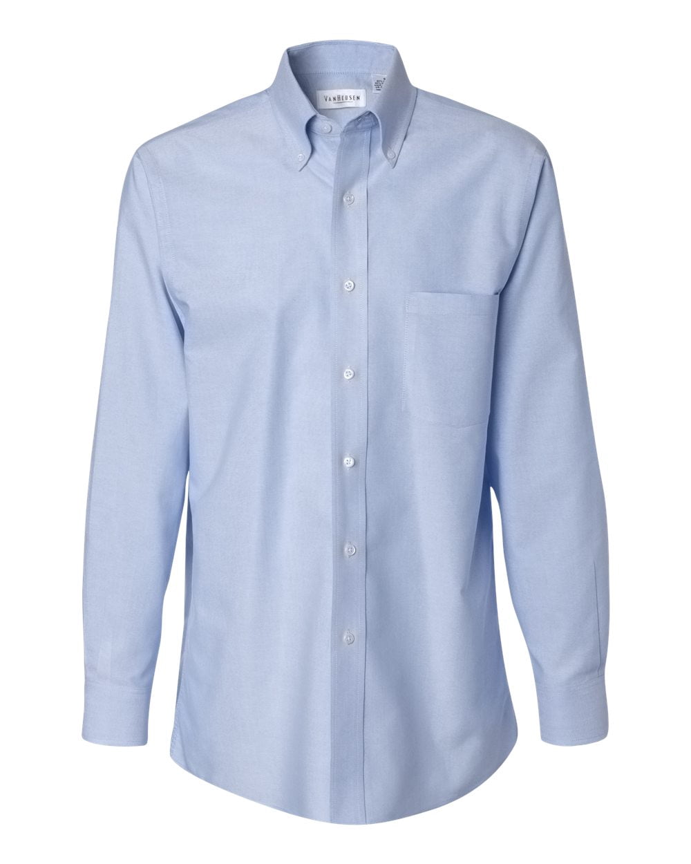 Van Heusen Mens Long Sleeve Oxford Shirt, 2XL, Light Blue