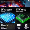 thumbnail image 2 of ASUS TUF F17 17.3" 144Hz FHD(1920 x 1080)IPS Gaming Laptop, Intel Core i7-13620H, GeForce RTX 4060, 32GB DDR5 2TB SSD, Win 11 Home, RGB Keyboard, Dolby Atmos Audio, MUX Switch, 2 of 9