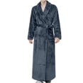 thumbnail image 1 of LSLJS Men Solid Color Fallow Cardigan Pocket Long Sleeve Nightclothes Bathrobe, Robes Gifts for Men, 1 of 5
