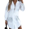 thumbnail image 1 of DYMADE Womens V Neck Letter Print Long Sleeve Top Shirt, 1 of 1