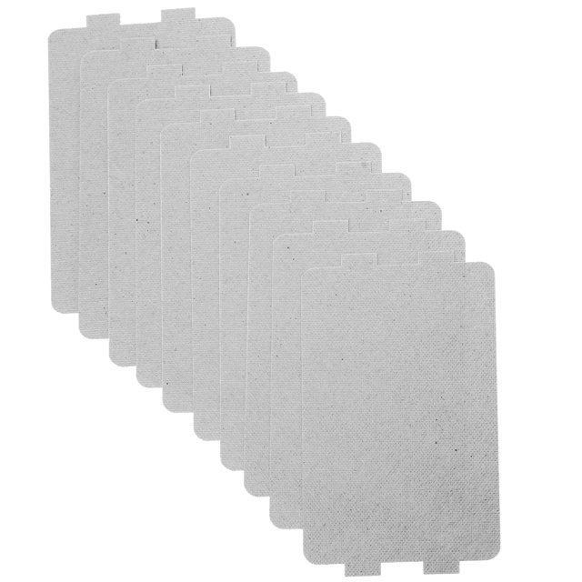 High Temperature Resistance Mica Sheets Silver 10Pcs 4.5X2.6In