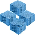 thumbnail image 1 of KFFKFF Connectable Tiles Set of 50 in Blue, 12" x 12" Assembly, Cushioned PVC Connectable Drainage Floor Tiles, Slip-Resistant with Drainage Ports for Lavatory, Washroom, Kitchen, Pool, Damp Zones, 1 of 9